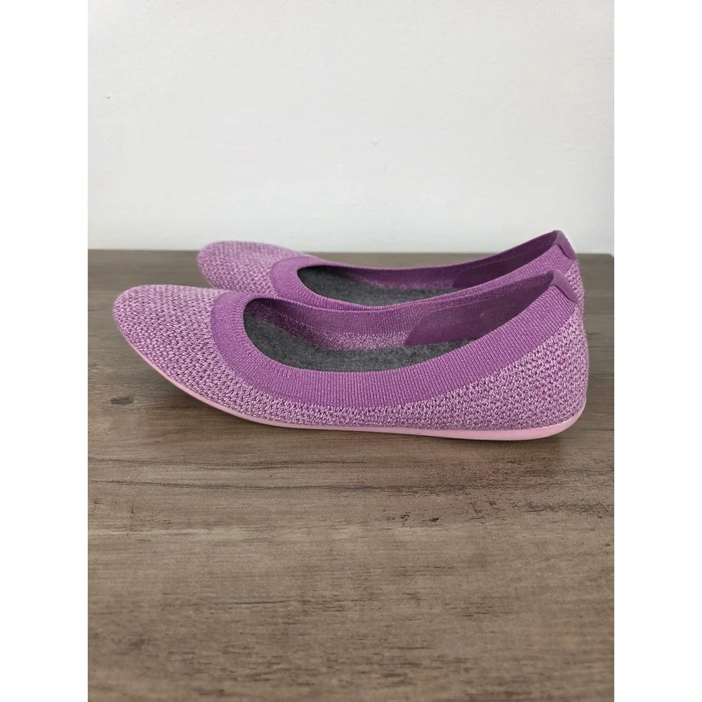 Allbirds Tree Breezers Women's Knit Ballet Flats Lavender Size 10.5‎